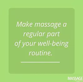 massage for well being